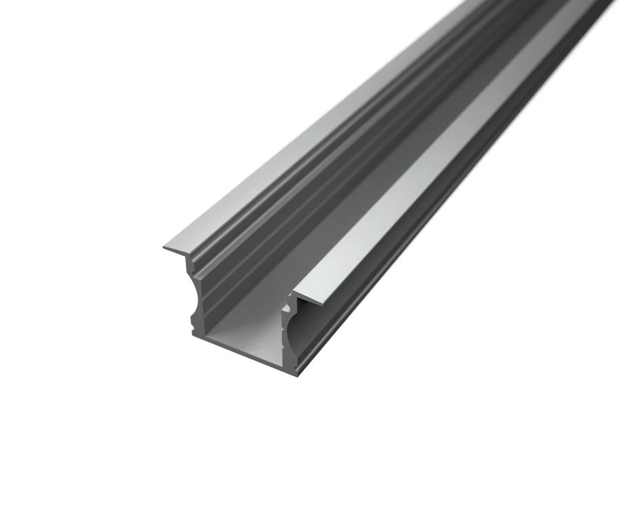 Led profiel SlimLine voor inbouw 15mm opaal 2m  - Profil LED SlimLine 15mm à encastrer opale 2m