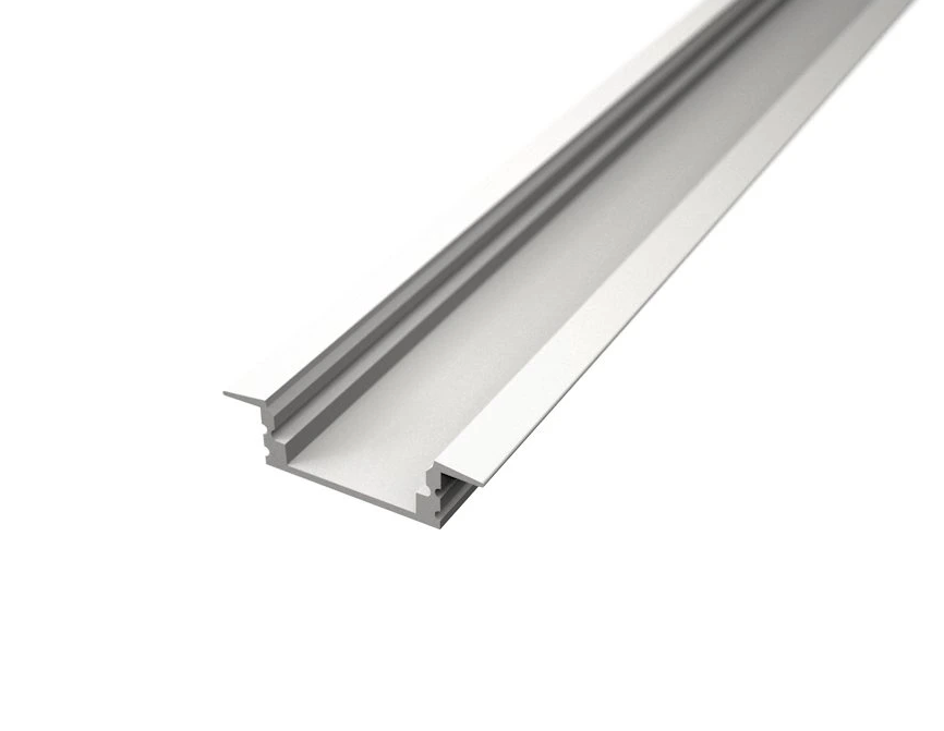Wit Led profiel Inbouw 8mm opalen afdekking 2m